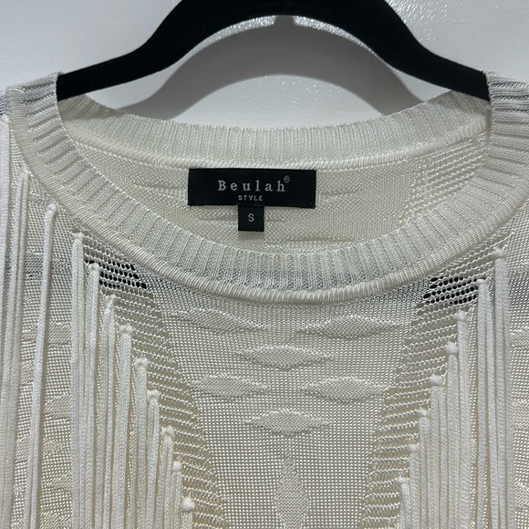 Beulah Style Women’s  Fringe Sweater Size Small - Picture 2 of 6